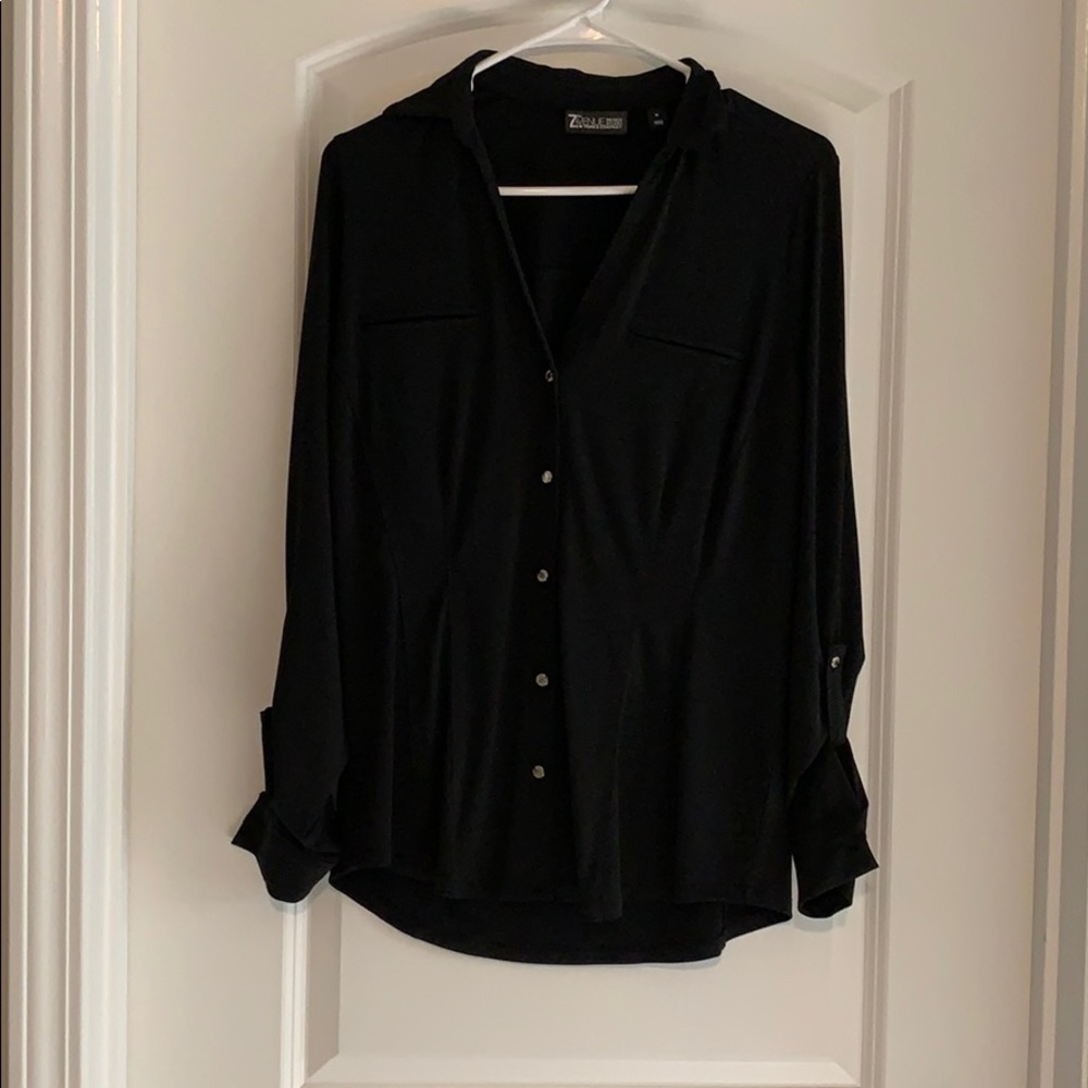 New York & Company Black Button up Shirt